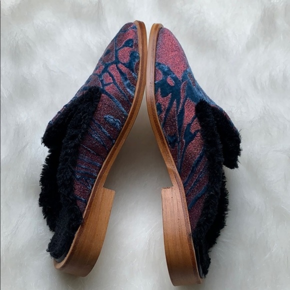 Free People Velvet Butterfly Effect Mules - Picture 5 of 7